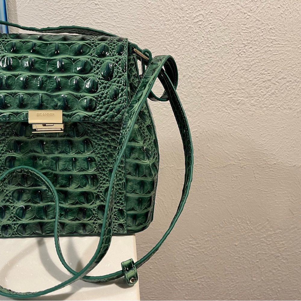 Brahmin Emerald Crocodile Embossed Bag - Picture 9 of 12